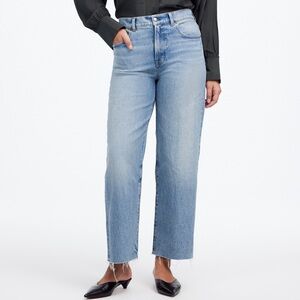 Madewell The Perfect Vintage Wide Leg Crop Jeans Hallstead Wash